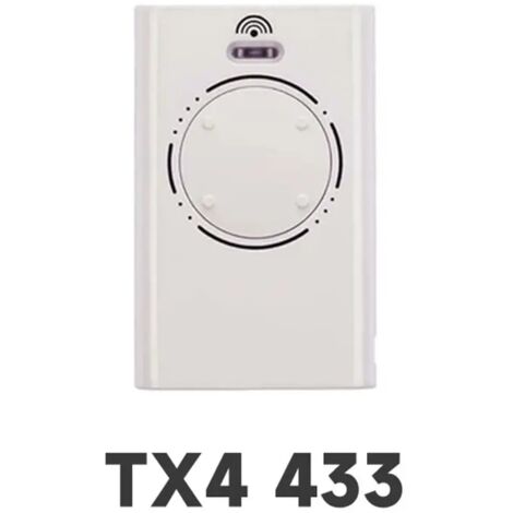 Télécommande Sans Fil XT2 XT4 SLH LR FAAC 433 MHz – 1 Pièce, Commande Garage et Portail, Blanc