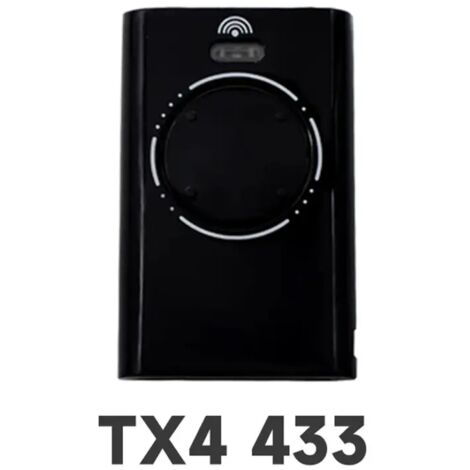 Télécommande Sans Fil XT2 XT4 SLH LR FAAC 433 MHz – 1 Pièce, Commande Garage et Portail, Noir
