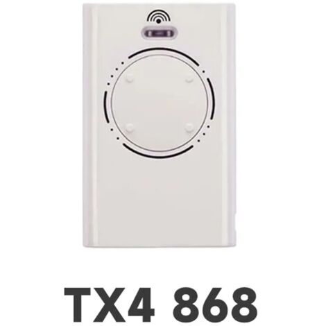 Télécommande Sans Fil XT2 XT4 SLH LR FAAC 868 MHz – 1 Pièce, Commande Garage et Portail, Blanc