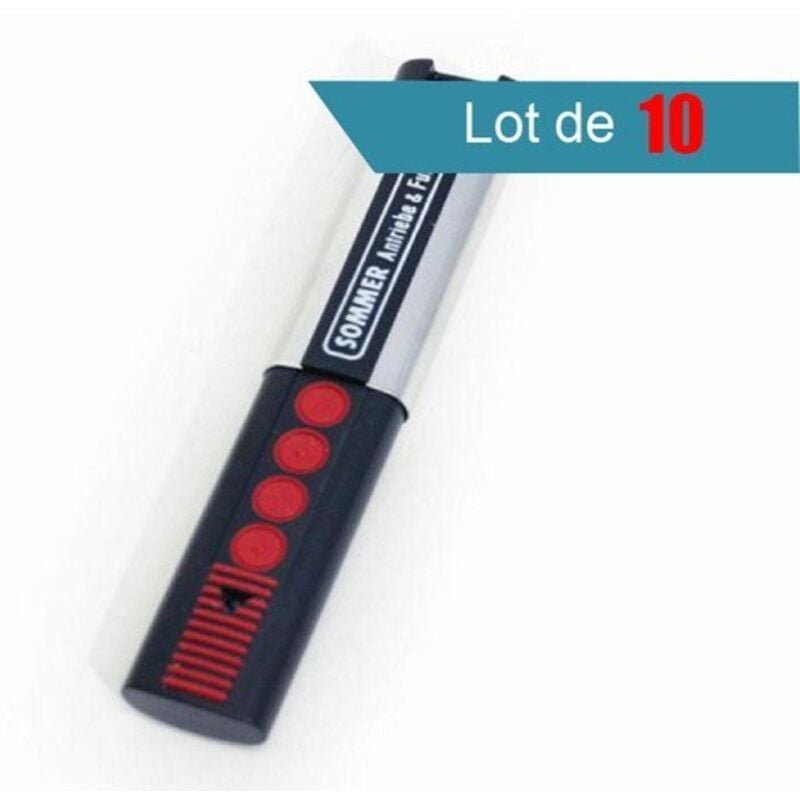 Pack de 10 Télécommandes Sommer 4020 4 canaux