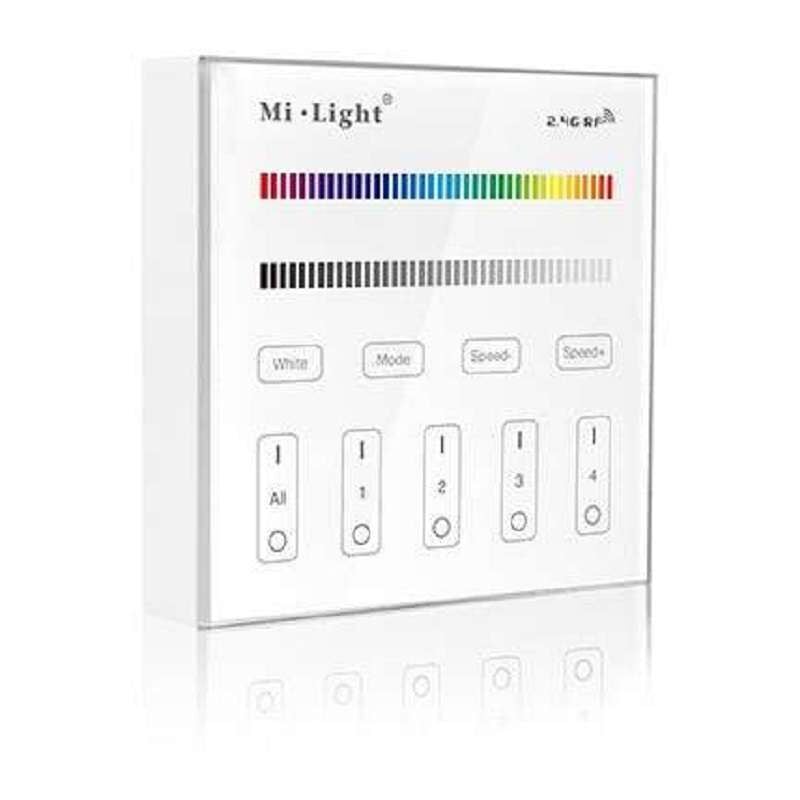 Télécommande Tactile Murale led Dimmable RadioFréquence 4 Zones - rgb / rgbw B3