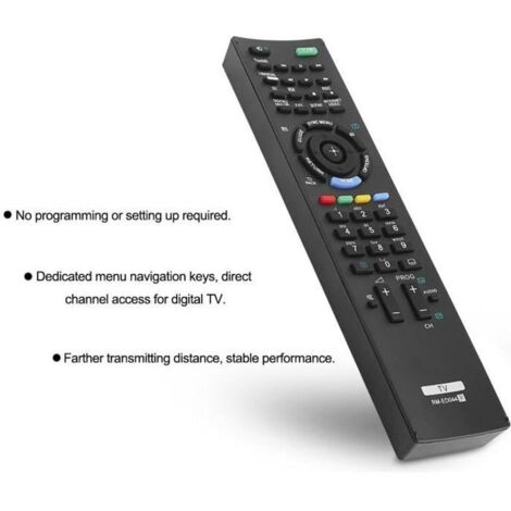 Télécommande, Télécommande de remplacement pour téléviseur Smart TV pour Sony RM-ED044-CHE
