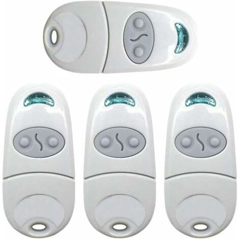 Télécommande TOP432NA 4pcs telecommande motorisation porte de garage telecommande universelle bip portail universelle - Keyoung