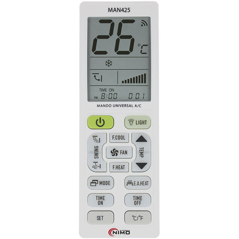 E3/02480 Mando Universal Para Aire Acondicionado Con 4000 Códigos Nimo