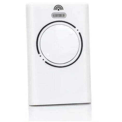 Télécommande universelle 2 boutons, blanc, compatible avec portails et portes de garage (300–868 MHz), modèle équivalent à FAAC XT4  yun