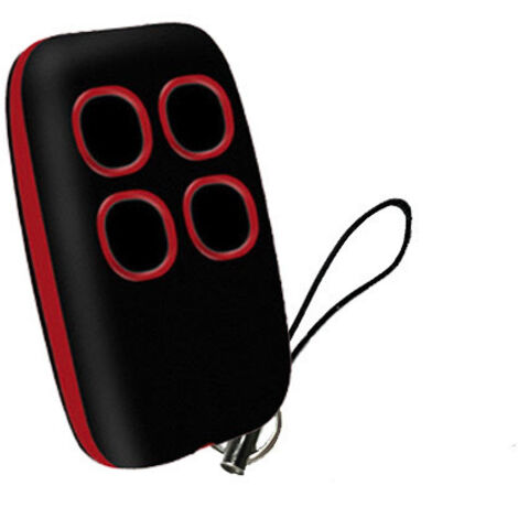 Télécommande universelle 2 canaux rouge à 4 boutons, fréquence réglable 280–900 MHz, compatible portail, porte de garage, volet roulant et éclairage – copie facile sans programmation  yun