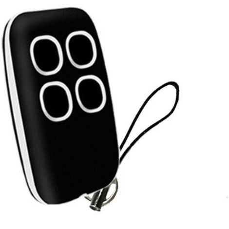 Télécommande universelle 4 boutons blanc, copie fréquence multiple 280–900 MHz pour portes de garage, portails, volets roulants et éclairage – Compatible avec systèmes sans fil existants  yun