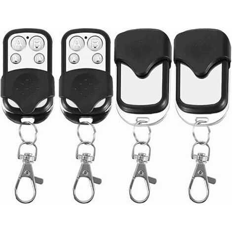Télécommande Universelle 4 Canaux Lot de 5 - 433MHz Compatible Porte Garage Voiture Sécurité Domotique Antivol Haute Qualité