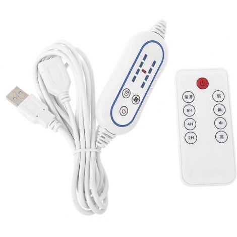 Télécommande Universelle 4 Vitesses pour Ventilateur USB avec LED - 1 Pièce