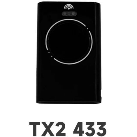 Télécommande universelle 433 MHz pour portail et porte de garage – Code sautant sécurisé, design noir élégant, compatible avec la plupart des systèmes LR-lsw