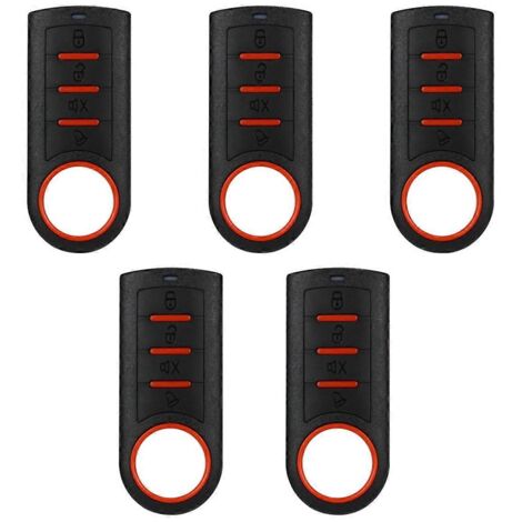 Télécommande universelle 433 MHz pour porte de garage, 4 boutons, avec fonction de copie.