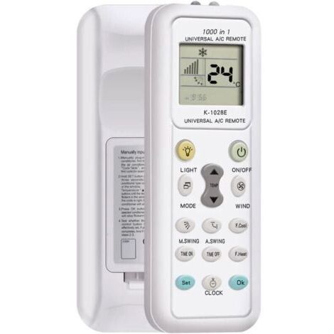 Telecommande Universelle clim,Télécommande Universelle pour climatiseur,telecommande climatiseur Universel,Compatible avec Toutes Les Marques de Clime,Compatible avec Aermec, Airwell, Airton,ECO,etc L