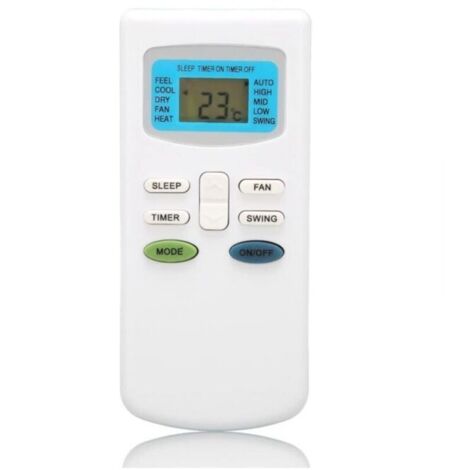 Télécommande Universelle de Climatiseur Compatible pour TCL, pour Dronic, pour Klimaire, pour Pioneer, pour Ciac, pour Airton, pour Dronic, pour Fujico, pour Universal Asia, pour Airmaster, po
