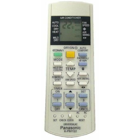 Télécommande universelle K-pn1122 pour tous les climatiseurs Panasonic nationaux