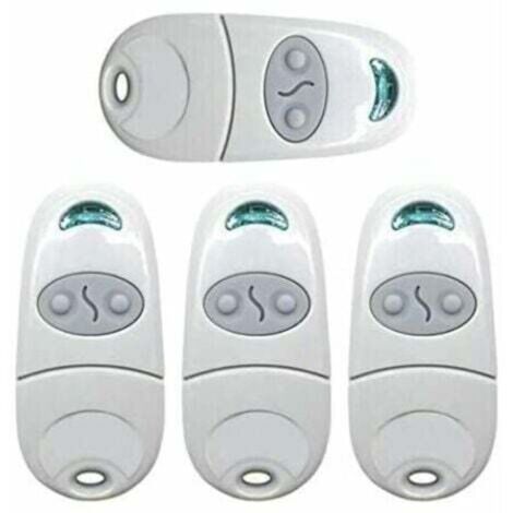 Télécommande Universelle Portail, PingGoo Télécommande pour Ouvre-Porte de Garage, émetteur de clé Portable, Télécommande de Porte de Garage pour Came Top 432NA/432EE/432 EV/432M (4, Blanc) thsind,TRI