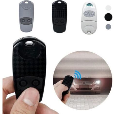 Telecommande Universelle Portail - telecommande Came top432EV, Telecommande Portail Universelle fit pour Venu Top 432NA/432/432EE/ 432A /432M/432S T432/CAME 432 with Pile Bouton 2 CR2016（Noir） H313