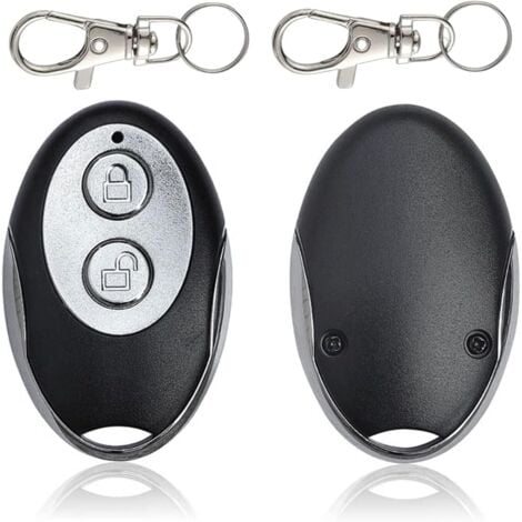 Enowelir Telecommande Universelle Portail Telecommande Portail Telecommande Porte de Garage Télécommandes Duplicatrices à Code Fixe 433,92 MHz 2 Canaux 2pcs