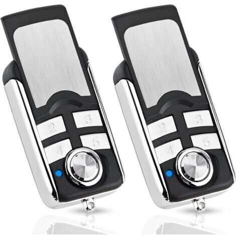 Telecommande Universelle Portail2 Pack Télécommande Émetteur Manuel Remplacement pour HORMANN HSE4-868-BS, HSE2-868-BS, HS4-868-BS, Compatible avec HORMANN BiSecur SupraMatic ProMatic Opérateurs
