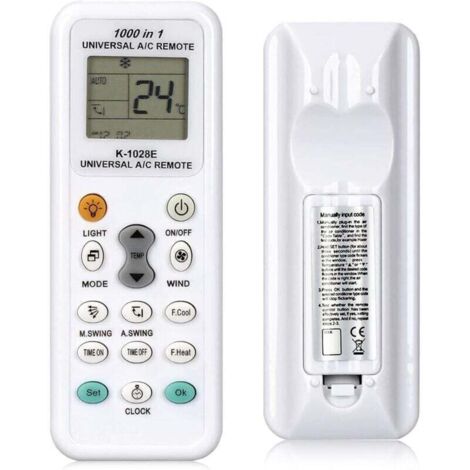Télécommande universelle pour climatiseur, compatible avec Fujitsu, Samsung, Haier, Panasonic, Gree et autres climatiseurs