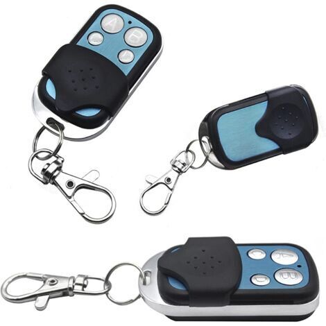 Télécommande universelle pour porte, ensemble de 4 pièces avec buzzer, 12V 433MHz, convient aux alarmes de porte de garage à 4 canaux.