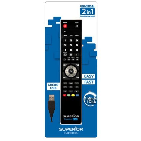 TÉLÉCOMMANDE UNIVERSELLE PROGRAMMABLE 2-EN-1 POUR TV AUDIO  TELEPHONIE   JVC - SUPTUB002