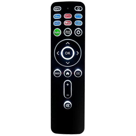 Télécommande universelle rétroéclairée XRT260 de remplacement pour téléviseur intelligent--