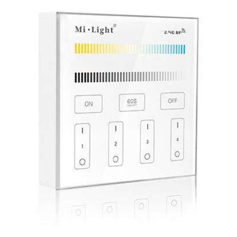 Télécommande Variateur Tactile Dimmable RadioFréquence 4 Zones Blanc - cct B2