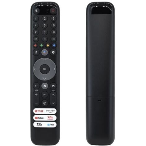 WOTEENORE Télécommande vocale pour TCL QLED Smart Google TV, RC833, GUB1, 50, 55, 65, 75C645, P745, C745, C845, 43LC645