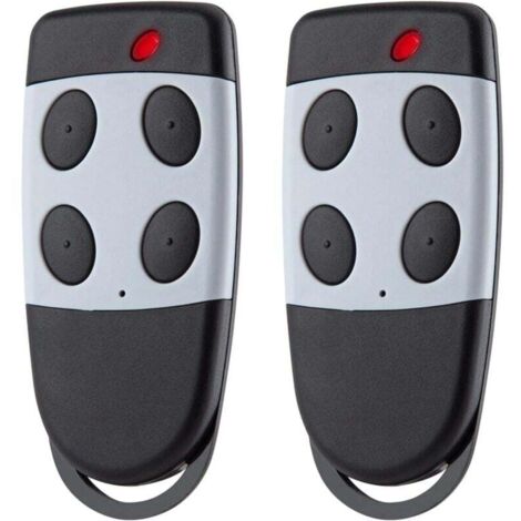 Télécommandes de porte de garage CARDIN S449 QZ4 et S449 QZ2 compatibles 433,92 MHz, lot de 2