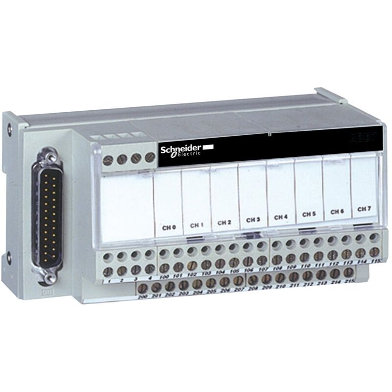 Schneider Electric - Telefast ABE7 - embase de raccordement - pour distribution pass. 8 voies - ABE7CPA02