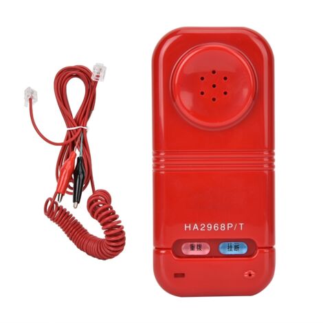 Telefonkabeltester mit automatischer DTMF-Erkennung und Nummernanzeige (Rot)