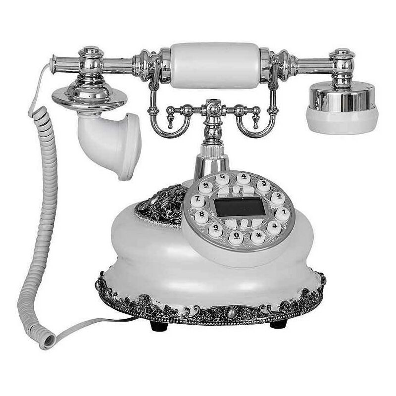 

Burkinahomedecor - TELÉFONO CLÁSICO BLANCO