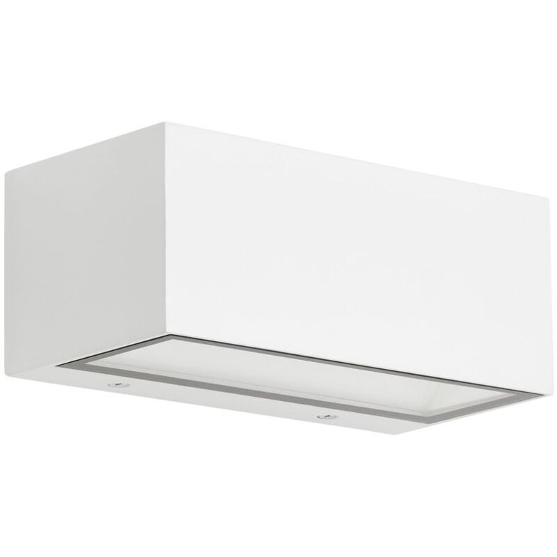 Telefunken - Applique murale d'extérieur led Up- & Downlight 18x7x9cm - 1-flamme - applique murale maison façade métal-verre IP44 12W 1300lm 4.000K