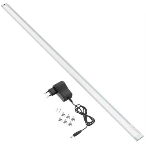 LED LED 1x weiß/chrom Lampe 4000K) (1300lm, IP-Schutzart: 10W spritzwassergeschützt 54 Wandleuchte Horace - BRILLIANT integriert, Steckdose