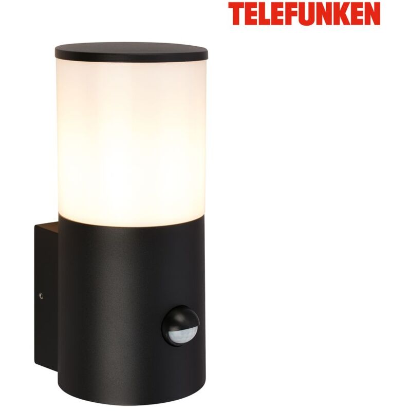 Telefunken - Wandlampe Außen Außenleuchte Außenbeleuchtung Bewegungsmelder Spritzwasserschutz