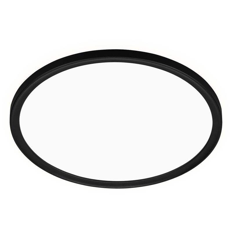 Telefunken - Plafonnier led pour salle de bain avec rétro-éclairage, IP44 led lampe de salle de bain, ultra-plat, lumière blanche neutre, noir, Telefunken - Plafonnier led pour salle de bain avec rétro-éclairage, IP44 led lampe de salle de bain, ultra-plat, lumière blanche neutre, noir,