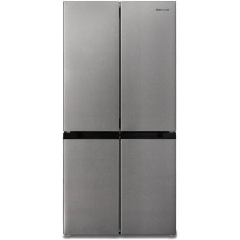 Telefunken – R4P488X2 Réfrigérateur américain 4 portes 488L – Froid ventilé – Classe E – 39 dB – Pose libre – Design inox - R4P488X2-Refrigerateur
