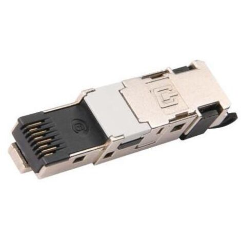 Telegärtner 100007492 STX RJ45-Stecker T568B CAT6 100007492 Stecker, gerade    Zink-Grau 1 St.