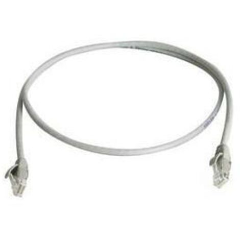 Telegärtner 100008184 RJ45 Patchkabel CAT 5e U/UTP 0.50 m Grau Flammwidrig 1 St.