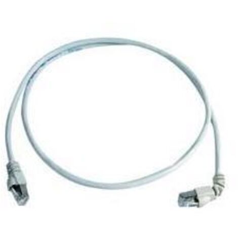 Telegärtner 100008287 RJ45 Netzwerkkabel, Patchkabel CAT 6a S/FTP 2.00 m Grau Flammwidrig, mit Rastn