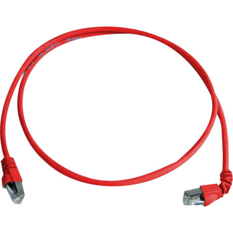 Telegärtner 100008289 RJ45 Netzwerkkabel, Patchkabel CAT 6a S/FTP 2.00 m Rot Flammwidrig, Halogenfre