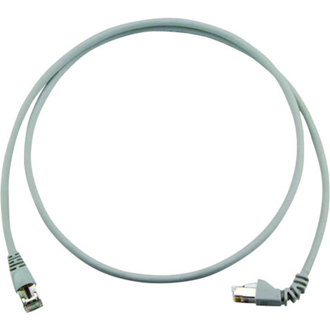 Telegärtner 100008305 RJ45 Netzwerkkabel, Patchkabel CAT 6a S/FTP 2.00 m Grau Flammwidrig, Halogenfr