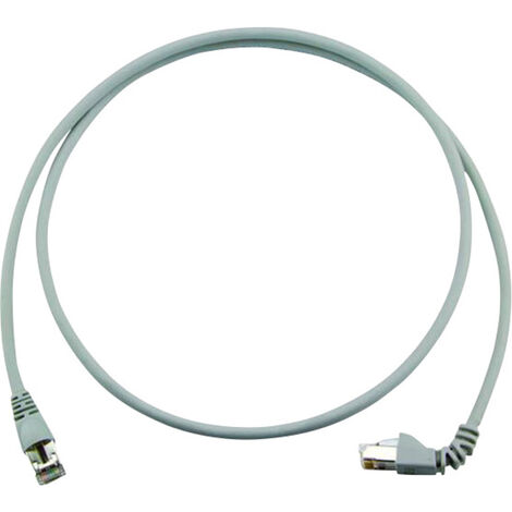 Telegärtner 100008691 RJ45 Netzwerkkabel, Patchkabel CAT 6a S/FTP 5.00 m Grau Flammwidrig, Halogenfr