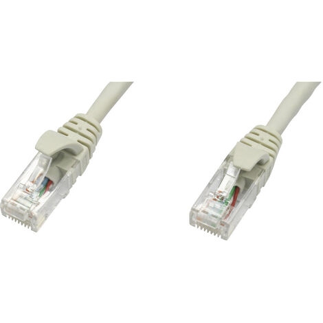 Telegärtner 100008783 RJ45 Netzwerkkabel, Patchkabel CAT 5e U/UTP 5.00 m Grau Flammwidrig 1 St.
