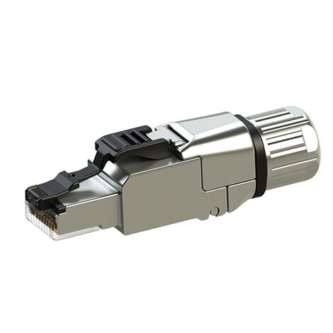Telegärtner 100023089 RJ45-Steckverbinder CAT 8.1 100023089 Stecker   Polzahl Sensoren 8P8C Metall 1