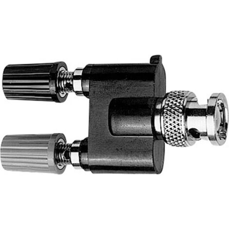 Telegärtner 100023664 Adattatore per misurazioni Spina BNC - Presa 4 mm, Presa 4 mm Nero, Rosso