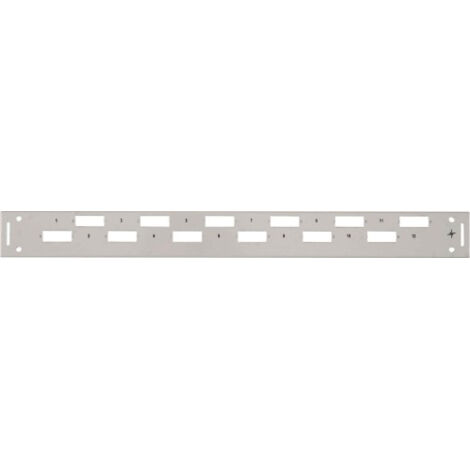 Telegärtner 19" Frontplatte 1HE für 12xLCD/Basis V TN-FP12LCD-BV-1HE