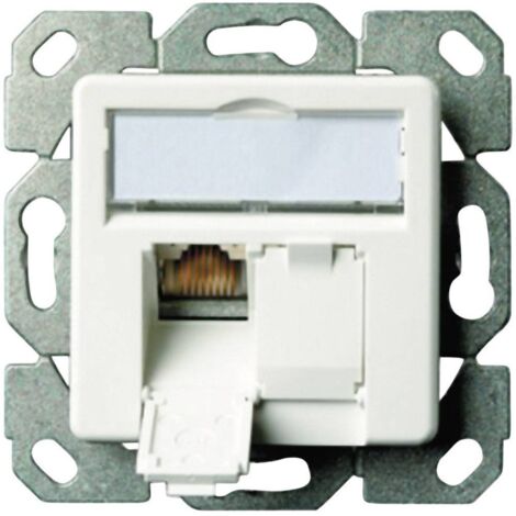 TELEGÄRTNER AMJ45 PRISE UP CATÉGORIE 6 CL.E DOUBLE 2 X RJ45 BLANC