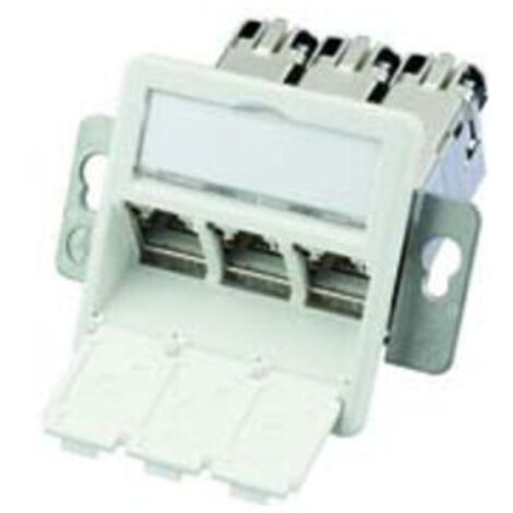 Telegärtner Modulaufn. AMJ-S 3fach T568A UP/50flexCat6A 100022966