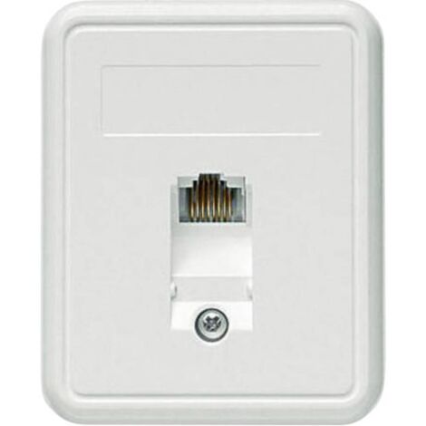 Telegärtner Presa di rete Da parete CAT 5e 1 Porta Bianco alpino